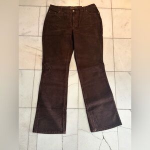 Brown Boot Cut Jeans